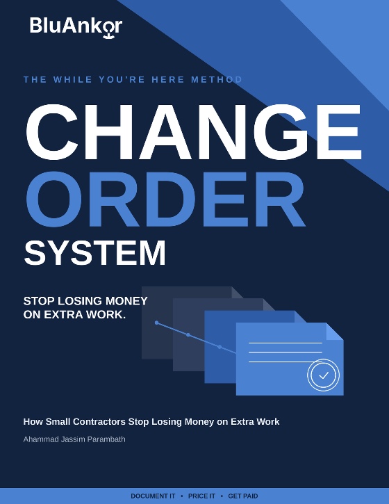 The While You're Here Change Order System — front cover